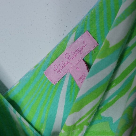 Lilly Pulitzer Green and Blue Maxi Dress - Picture 4 of 5